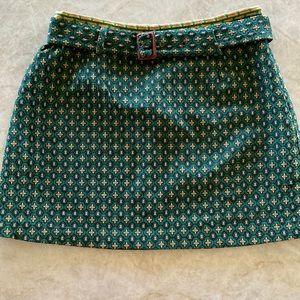 Urban Outfitters Ultra mini skirt with belt. Side zip.